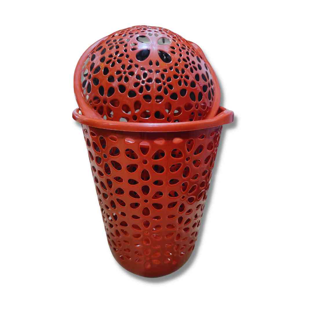 Unbreakable Durable Plastic Laundry Basket With Lid (Big Size) 50ltrs Unbreakable Durable Plastic Laundry Basket With Lid (Big Size) 50ltrs