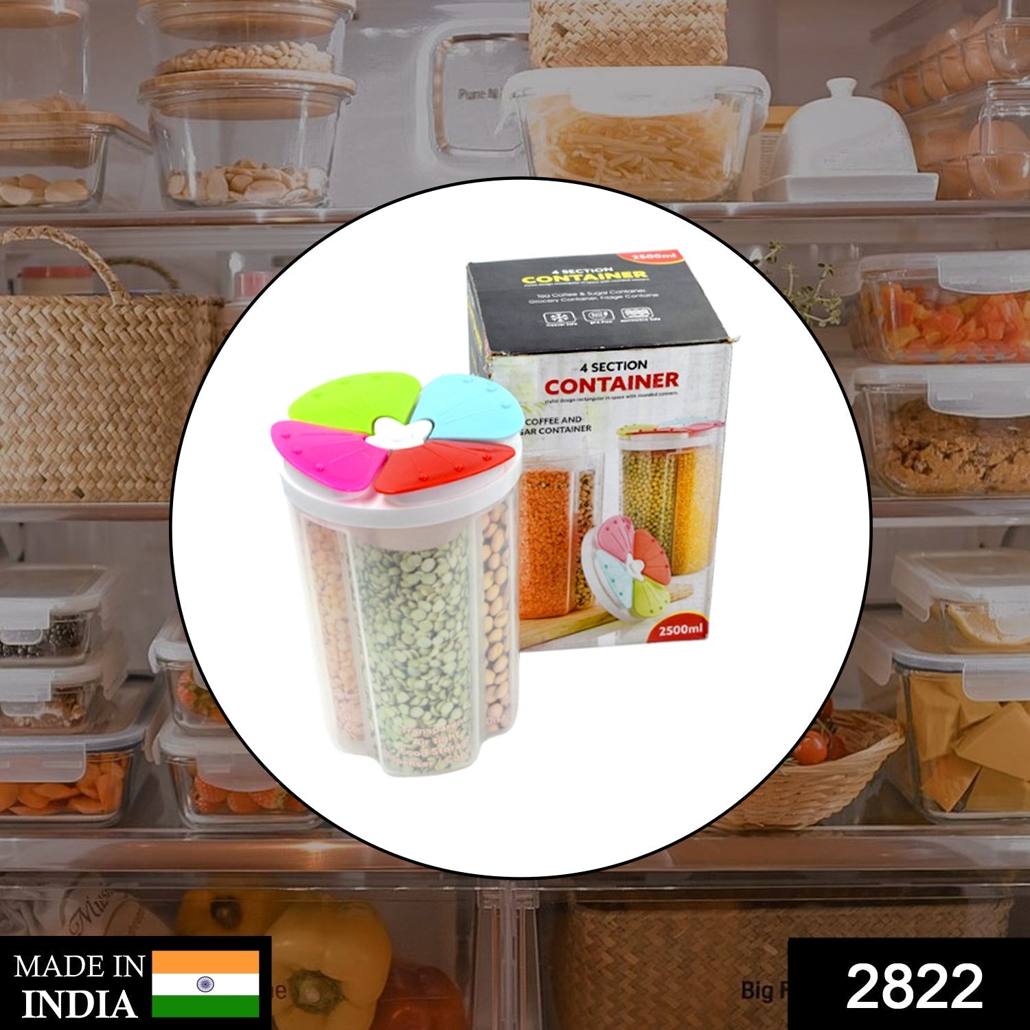 4 Section Storage containers airtight Transparent Food Plastic Storage Container 4 Section Storage containers airtight Transparent Food Plastic Storage Container