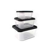 3 Pc Square Container used by various types of peoples for storing their types of stuffs and all purposes. 3 Pc Square Container used by various types of peoples for storing their types of stuffs and all purposes.