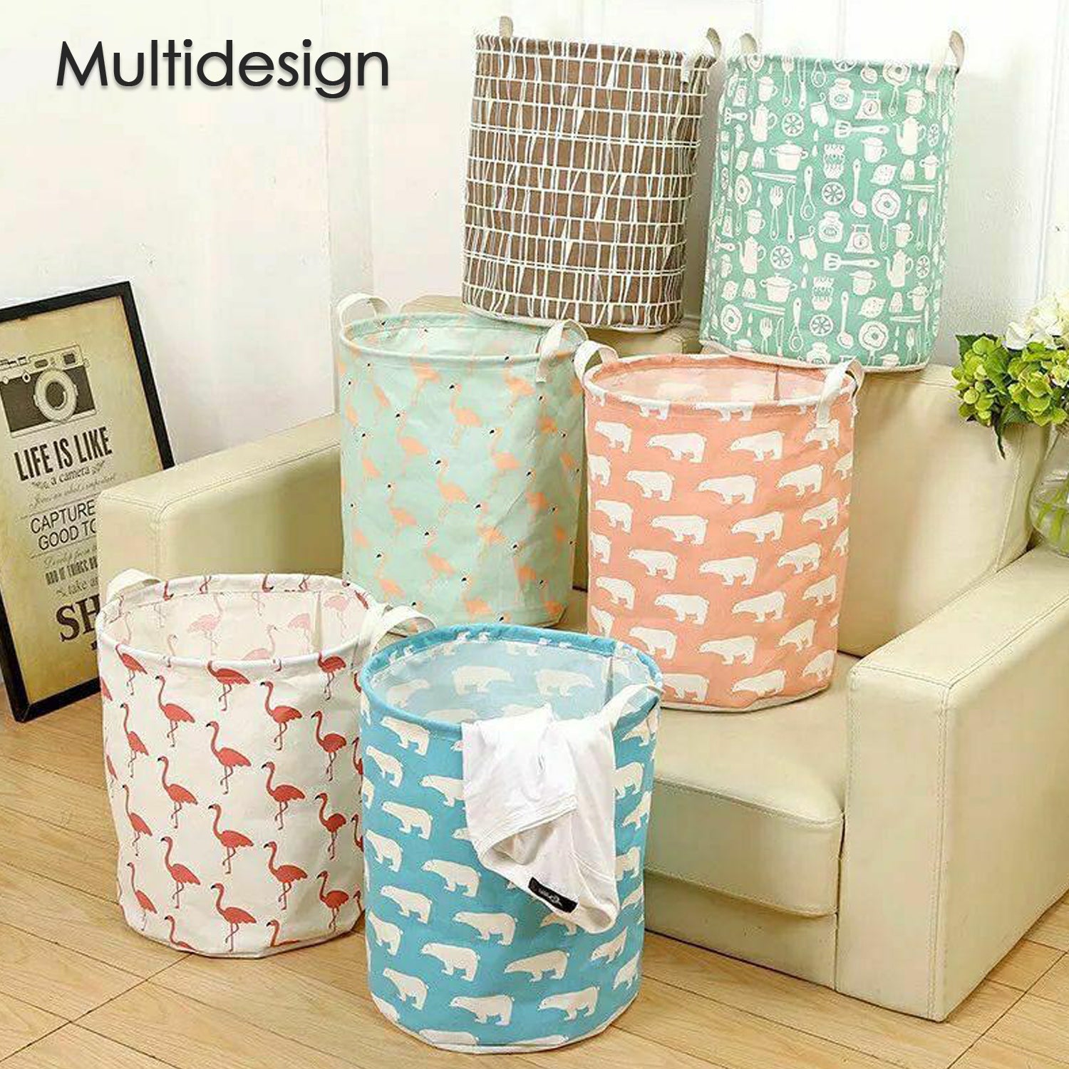 Durable and Collapsible Laundry storage Bag with Handles Clothes & Toys Storage Foldable Laundry Bag for Dirty Clothes. Durable and Collapsible Laundry storage Bag with Handles Clothes & Toys Storage Foldable Laundry Bag for Dirty Clothes.