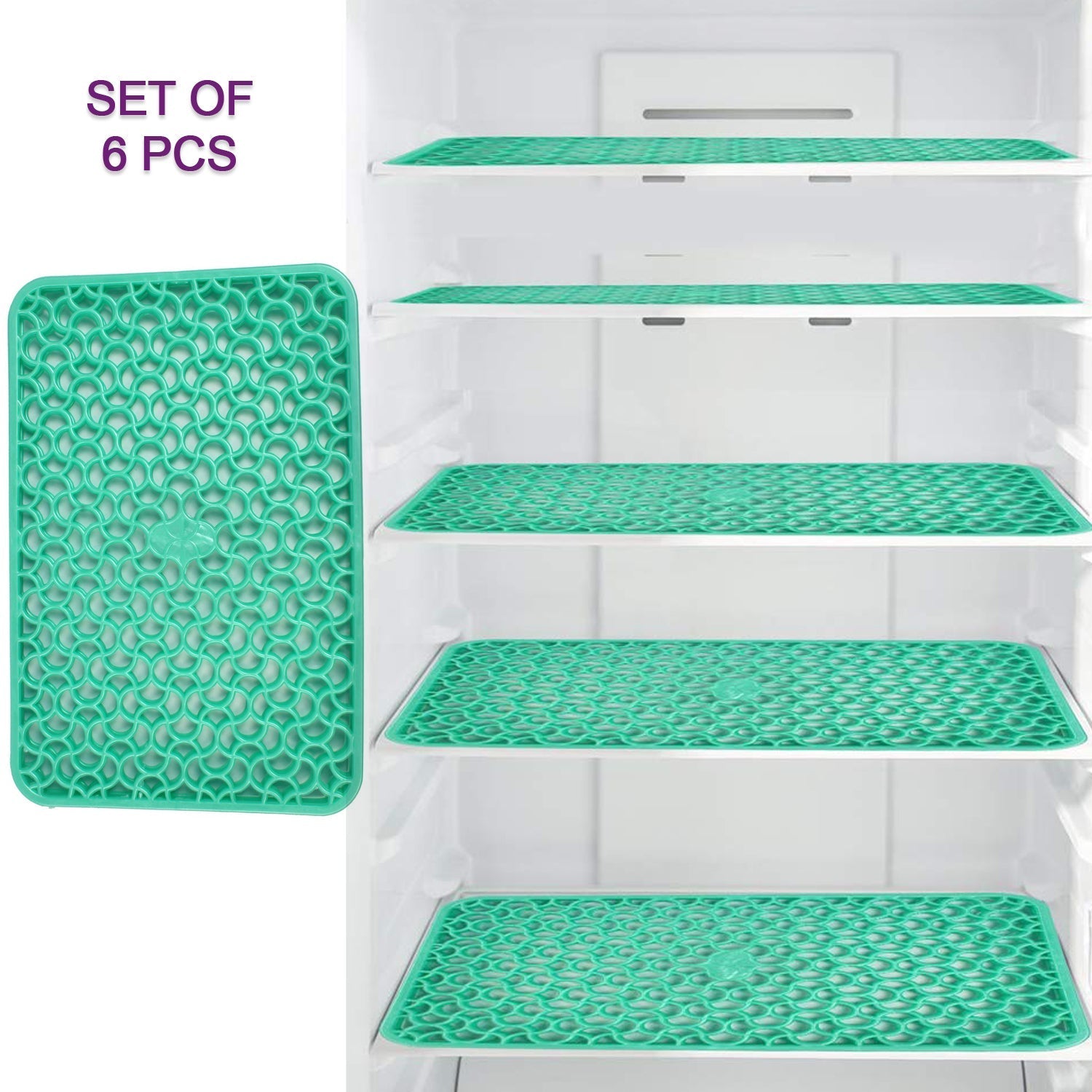 Waterproof PVC Refrigerator Drawer Mats /  Multipurpose Mats / Fridge Mats Set of 6 Pcs Waterproof PVC Refrigerator Drawer Mats /  Multipurpose Mats / Fridge Mats Set of 6 Pcs