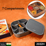 Masala Box for Keeping Spices, Spice Box for Kitchen, Masala Container, Plastic Wooden Style, 7 Sections (Multi Color). Masala Box for Keeping Spices, Spice Box for Kitchen, Masala Container, Plastic Wooden Style, 7 Sections (Multi Color).