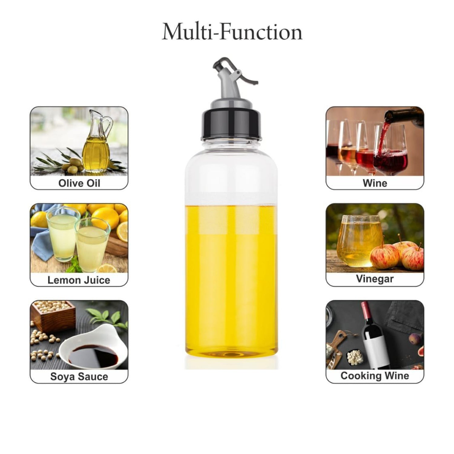 Oil Dispenser with Leakproof Seasoning Bottle (500Ml Capacity) Oil Dispenser with Leakproof Seasoning Bottle (500Ml Capacity)