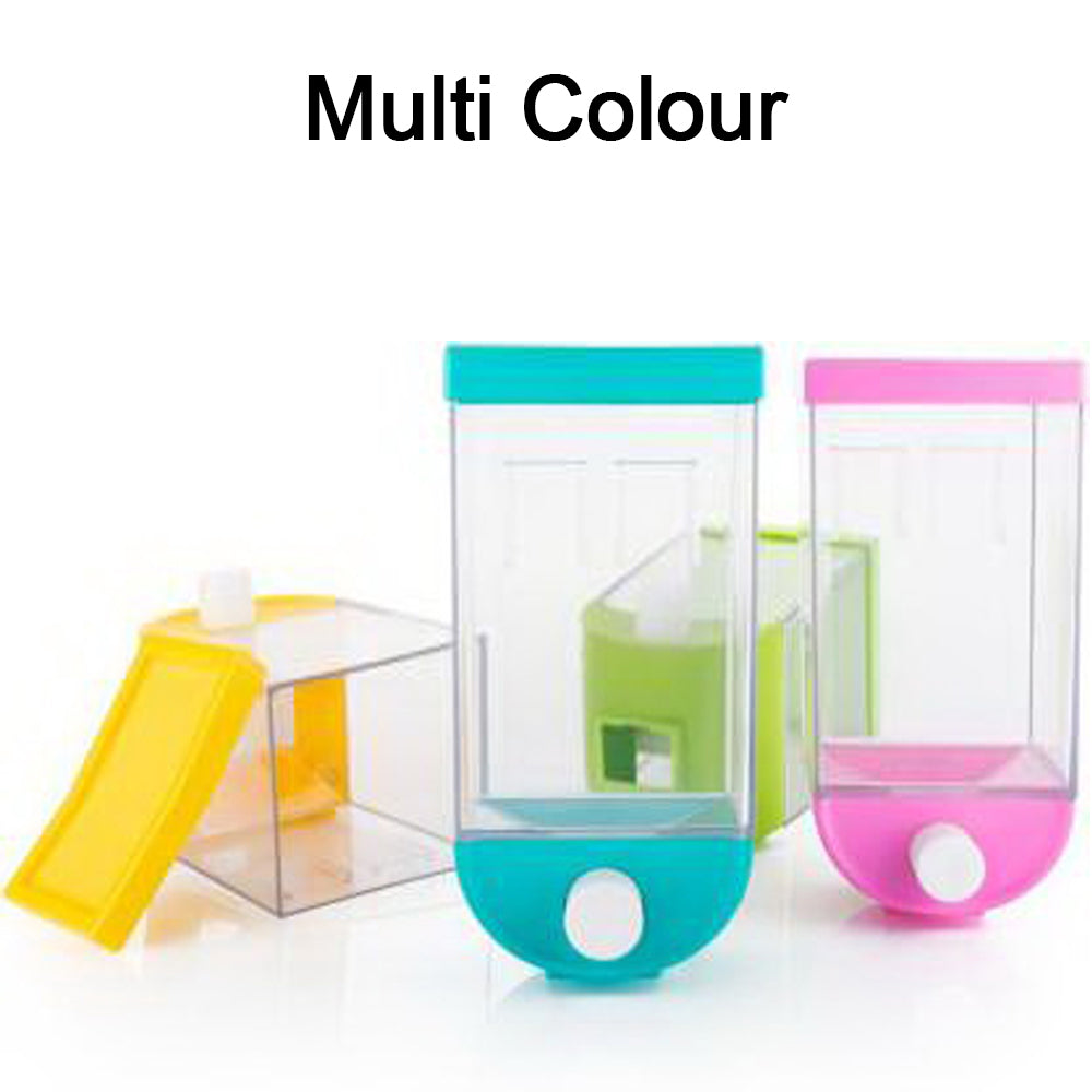 Wall Mounted Cereal Dispenser Tank Grain Dry Food Container (1500ML) (Multicolour) Wall Mounted Cereal Dispenser Tank Grain Dry Food Container (1500ML) (Multicolour)