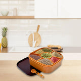 Masala Box for Keeping Spices, Spice Box for Kitchen, Masala Container, Plastic Wooden Style, 7 Sections (Multi Color). Masala Box for Keeping Spices, Spice Box for Kitchen, Masala Container, Plastic Wooden Style, 7 Sections (Multi Color).