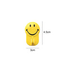 Plastic Self-Adhesive Smiley Face Hooks, 1 Kg Load Capacity 1 Set (6pcs) Plastic Self-Adhesive Smiley Face Hooks, 1 Kg Load Capacity 1 Set (6pcs)