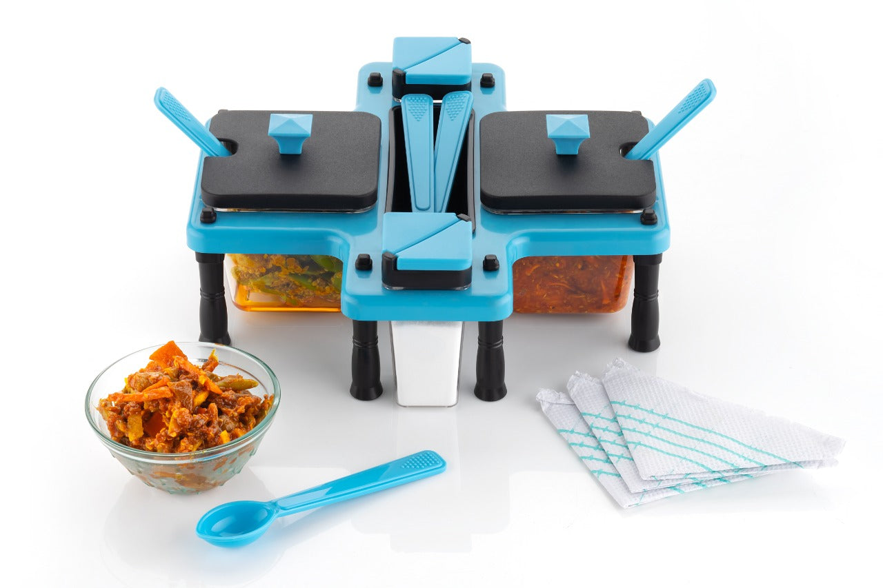 Spice Jars Dispenser Masala Rack Easy Flow Storage Box Spice Jars Dispenser Masala Rack Easy Flow Storage Box