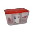 3 Sections Air Tight Food Plastic Storage Transparent Container for Kitchen, Grain, Cereal (1500 ml)