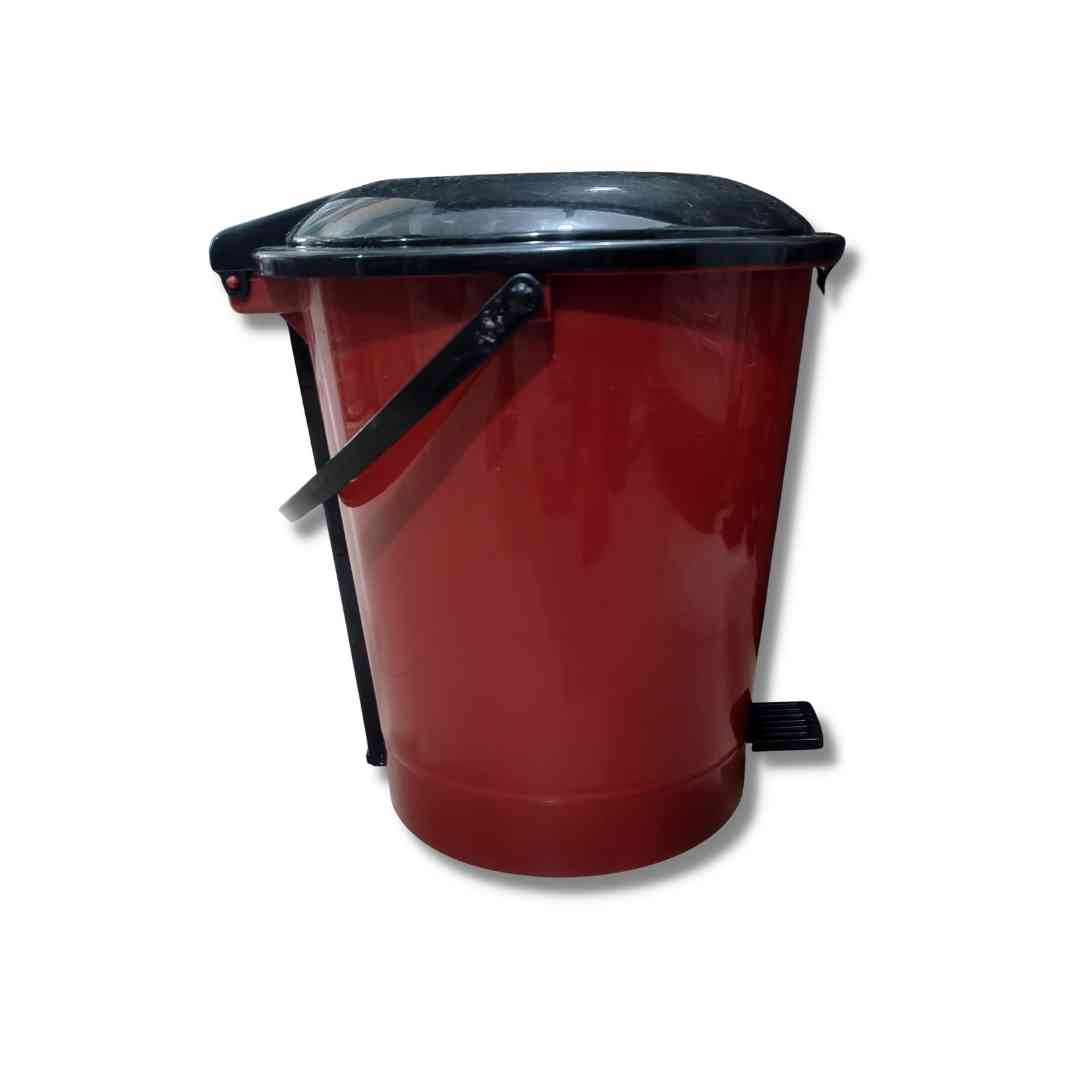 Home Step-On Pedal Dustbin/Waste Bin with Lid|Solid Color & Durable Plastic