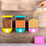 Wall Mounted Cornflakes/Cereal/Pulses/Beans/Oatmeal/Candy/Namkeen/Dry Food Storage Box/Tank - 1100 ml (assorted color)