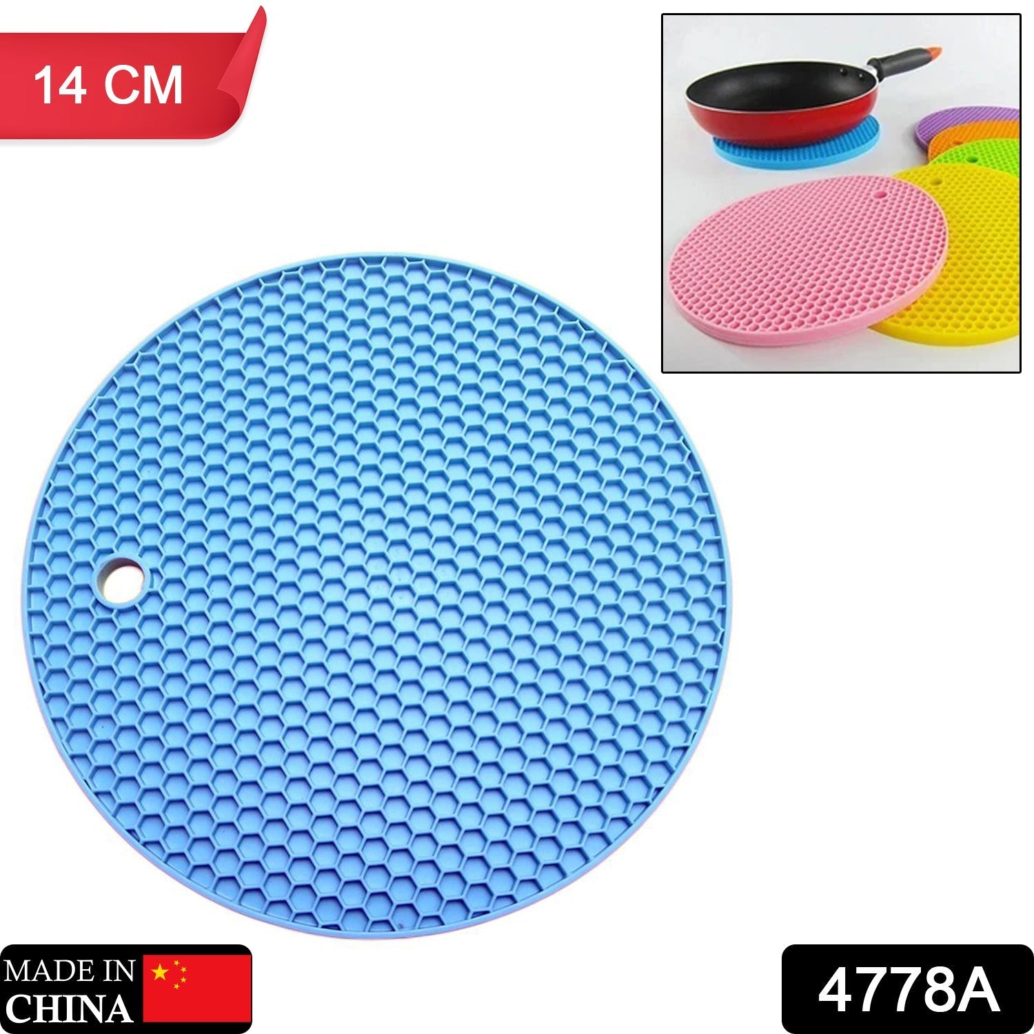 Silicone Trivet for Hot Dish and Pot, Silicone Hot Pads ( 6 pcs )