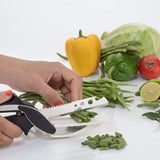 Stainless Steel 4 in 1 Clever Cutter, Knife (Black)