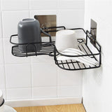 Self-Adhesive Kitchen-Bathroom Corner Shelf Organizer Storage Rack Heavy Material