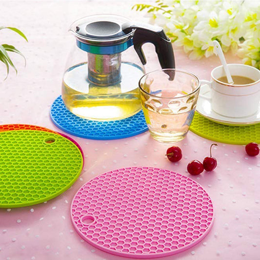 Silicone Trivet for Hot Dish and Pot, Silicone Hot Pads ( 6 pcs )