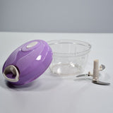 3 BLADE MANUAL FOOD CHOPPER, COMPACT & POWERFUL HAND HELD VEGETABLE CHOPPER.