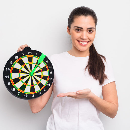 Small Magnetic Dartboard Set - Dart Board with Magnet Darts for Kids and Adults, Gift for Game Room, Office, Man Cave and Home.