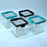 4Pc Square Container 700Ml Used For Storing Types Of Food Stuffs And Items.