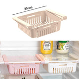 EXPANDABLE ADJUSTABLE MULTIPURPOSE FRIDGE STORAGE BASKET