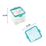 4Pc Square Container 700Ml Used For Storing Types Of Food Stuffs And Items.