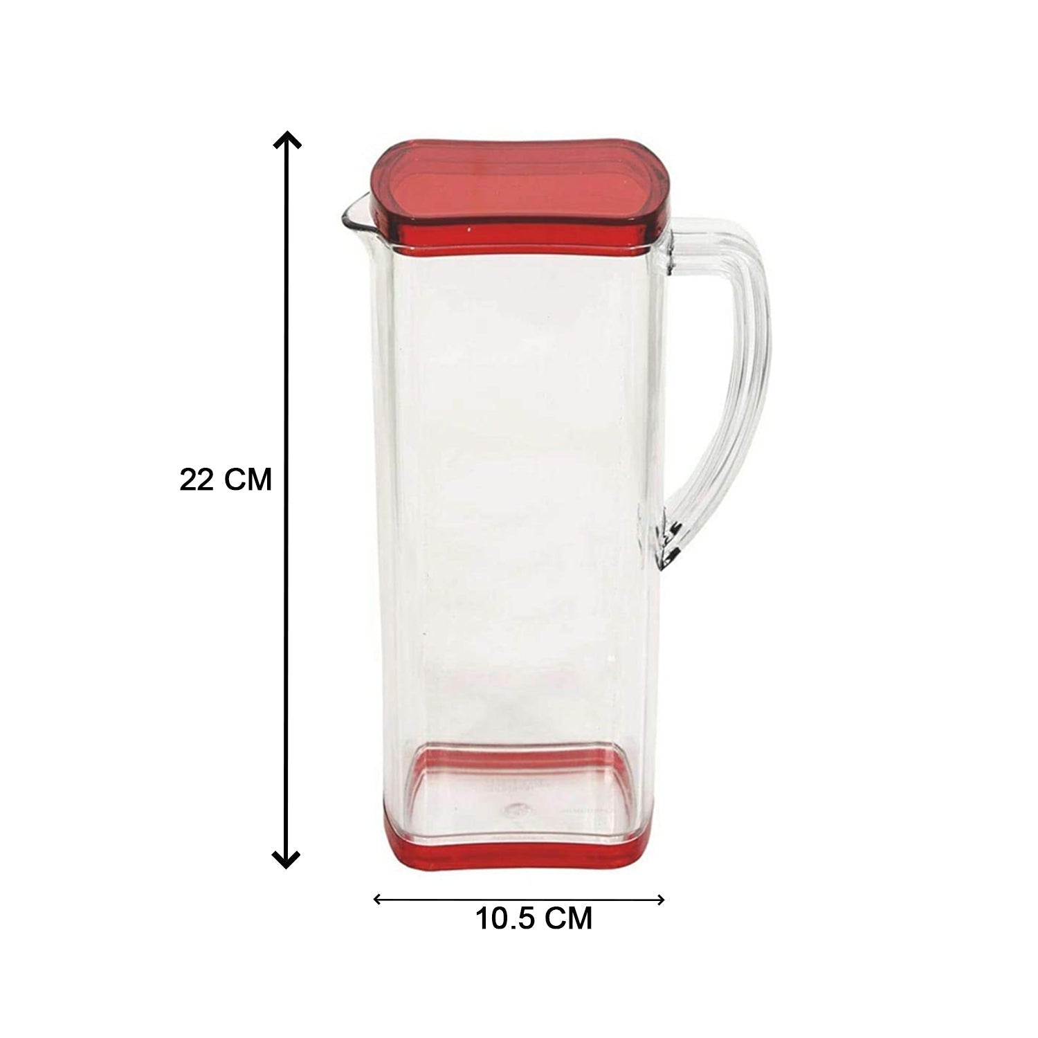 2000Ml Square Jug For Carrying Water And Types Of Juices And Beverages And All.