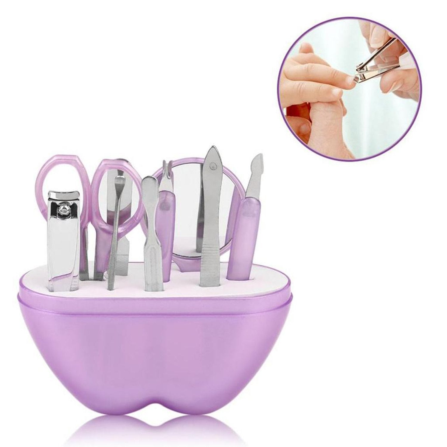 8 in 1 Apple Shape Manicure Set