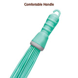 Plastic Hard Bristle Broom for Bathroom Floor Cleaning and Scrubbing, Wet and Dry Floor Cleaning