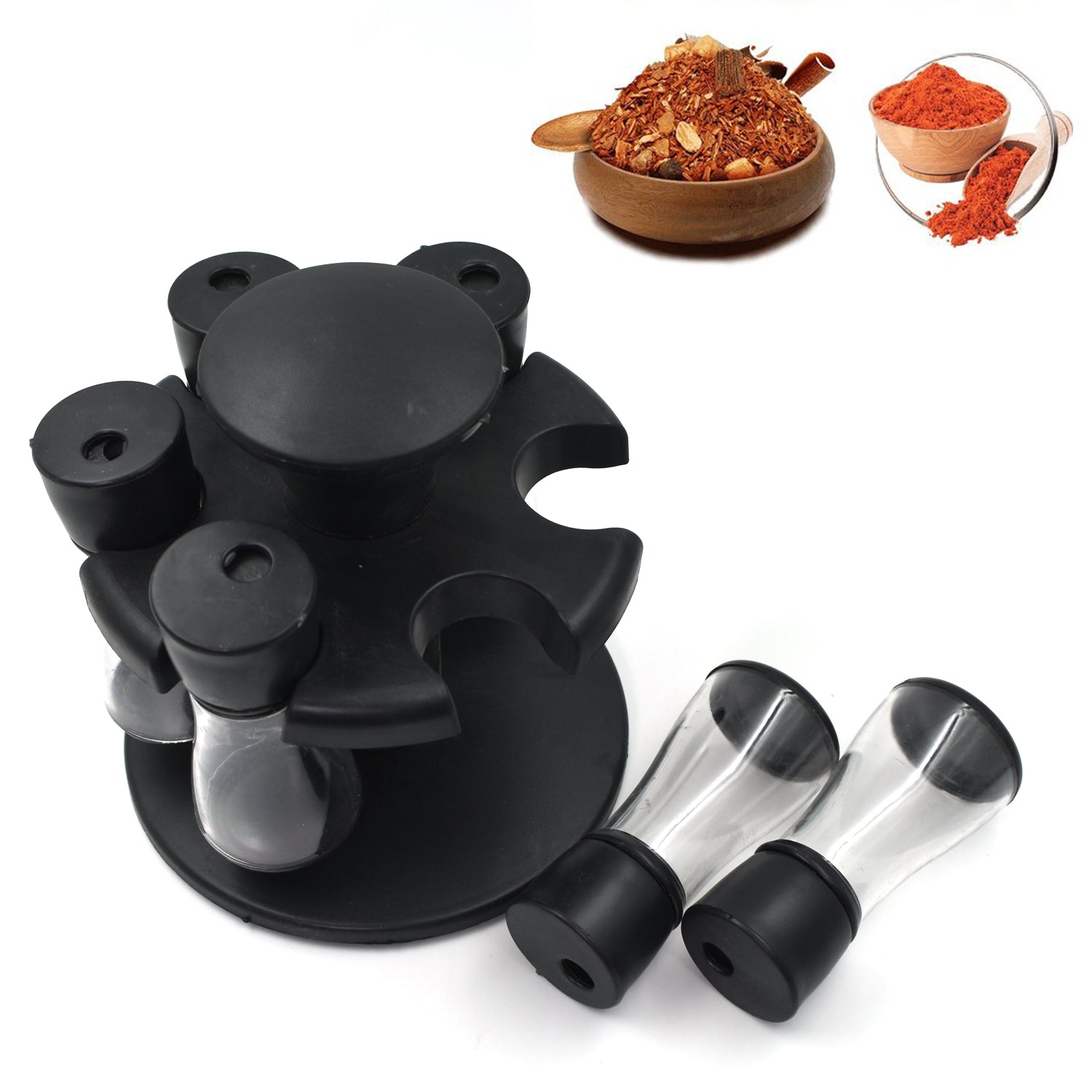 6 Pc Spice Rack Used For Storing Spices Easily In An Ordered Manner