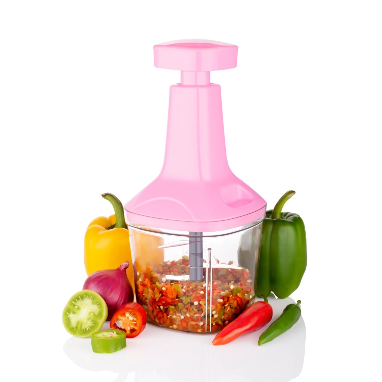 Push N Chop 1100 ML used for chopping and cutting of types of vegetables and fruits easily without any difficulty and it can be used in all kinds of household and official kitchen places etc.