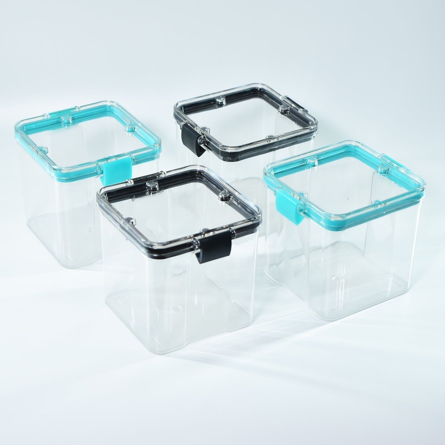 4Pc Square Container 700Ml Used For Storing Types Of Food Stuffs And Items.