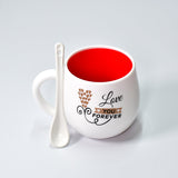 Multi design coffee Mug With Spoon and box packing. Ceramic Mugs to Gift your Best Friend Tea Mugs Coffee Mugs Microwave Safe.