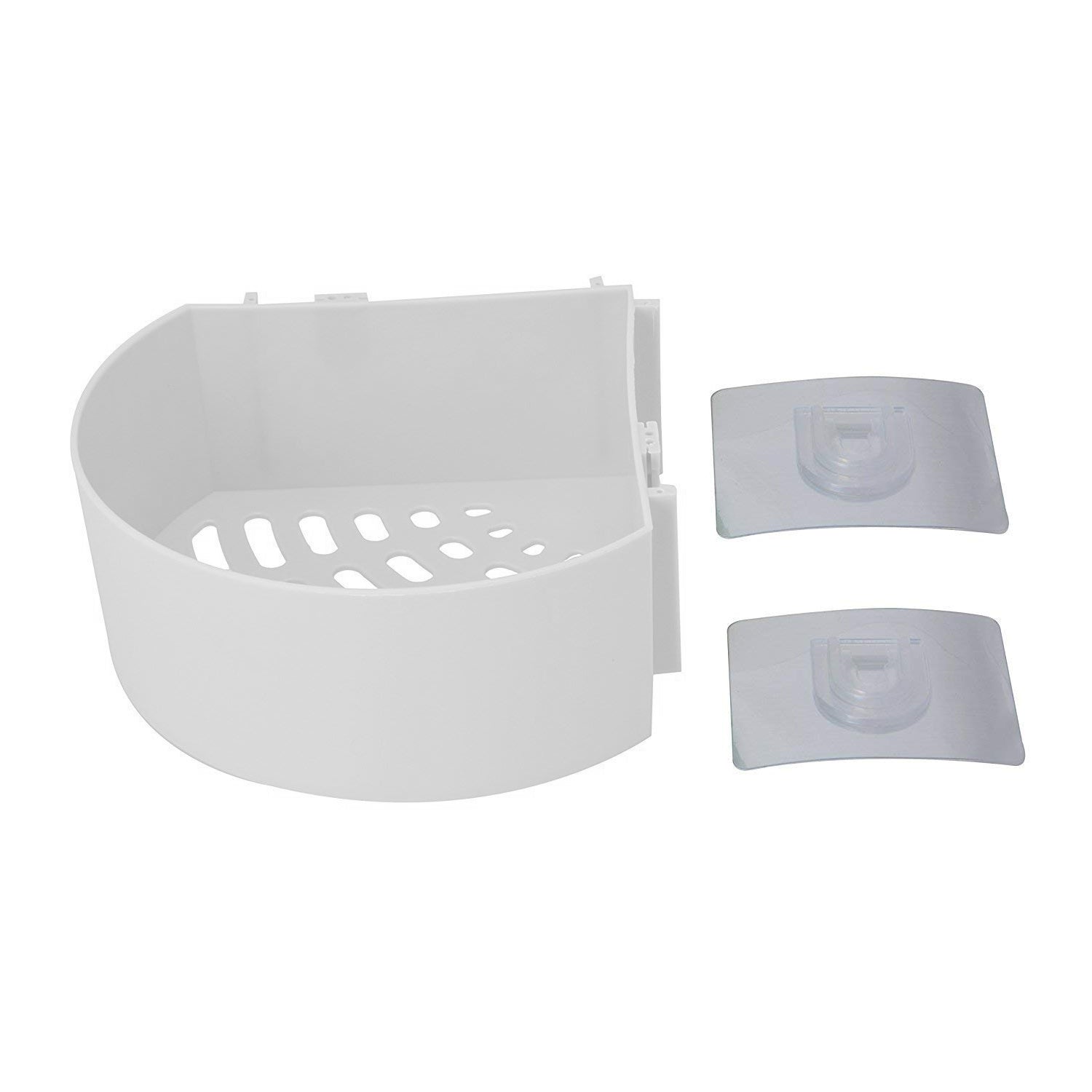 Kayfia Shower Caddy Basket Shelf with Soap Holder, 3 Pack Adhesive