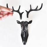 Deer Head Self Adhesive Wall Door Hook Hanger Fancy Home Decor