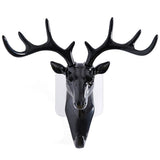 Deer Head Self Adhesive Wall Door Hook Hanger Fancy Home Decor