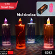 Big Simple Candles for Home Decoration, Crystal Candle Lights (Multicolor)