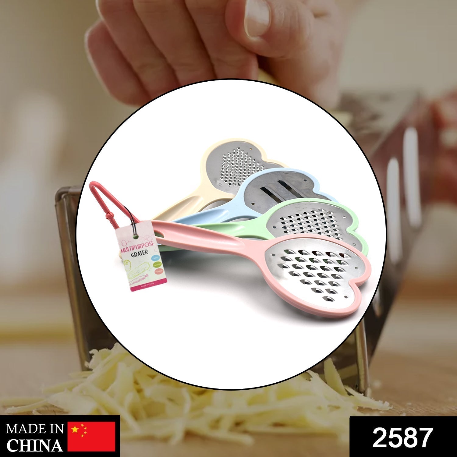 Heart Grater Set and Heart Grater Slicer Used Widely for Grating and Slicing of Fruits, Vegetables, Cheese Etc. Including All Kitchen Purposes.