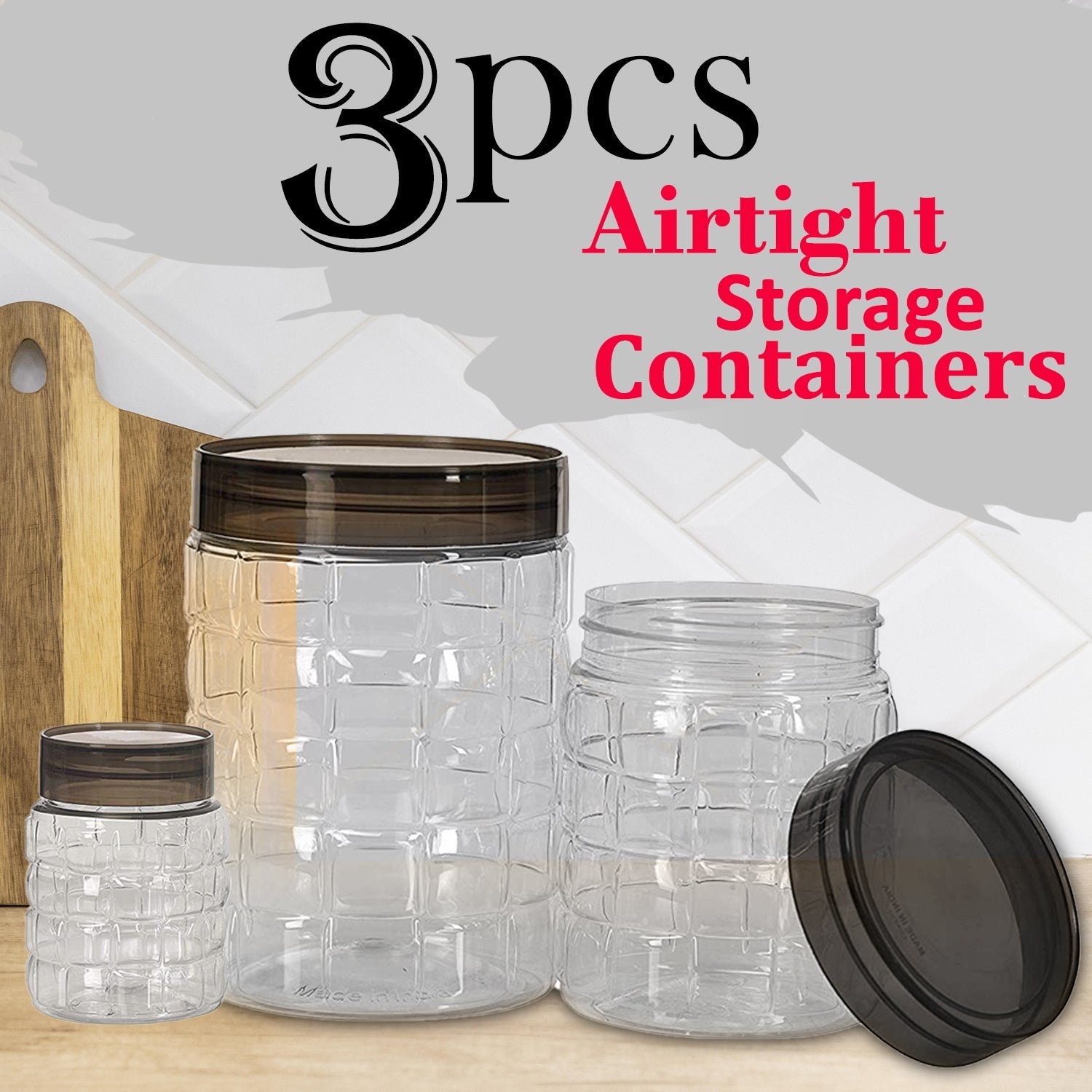 Kitchen Storage Containers Good Grips 3 Pcs Airtight Round