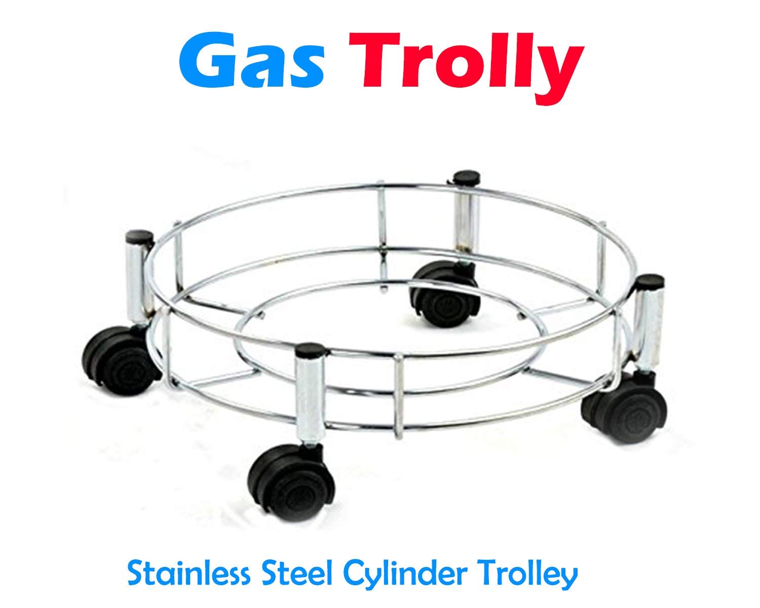 Stainless Steel Gas Cylinder Trolley