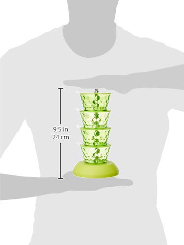 4 in 1 Multipurpose 360 Degree Rotating Pickle Rack Container for Kitchen