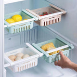 EXPANDABLE ADJUSTABLE MULTIPURPOSE FRIDGE STORAGE BASKET