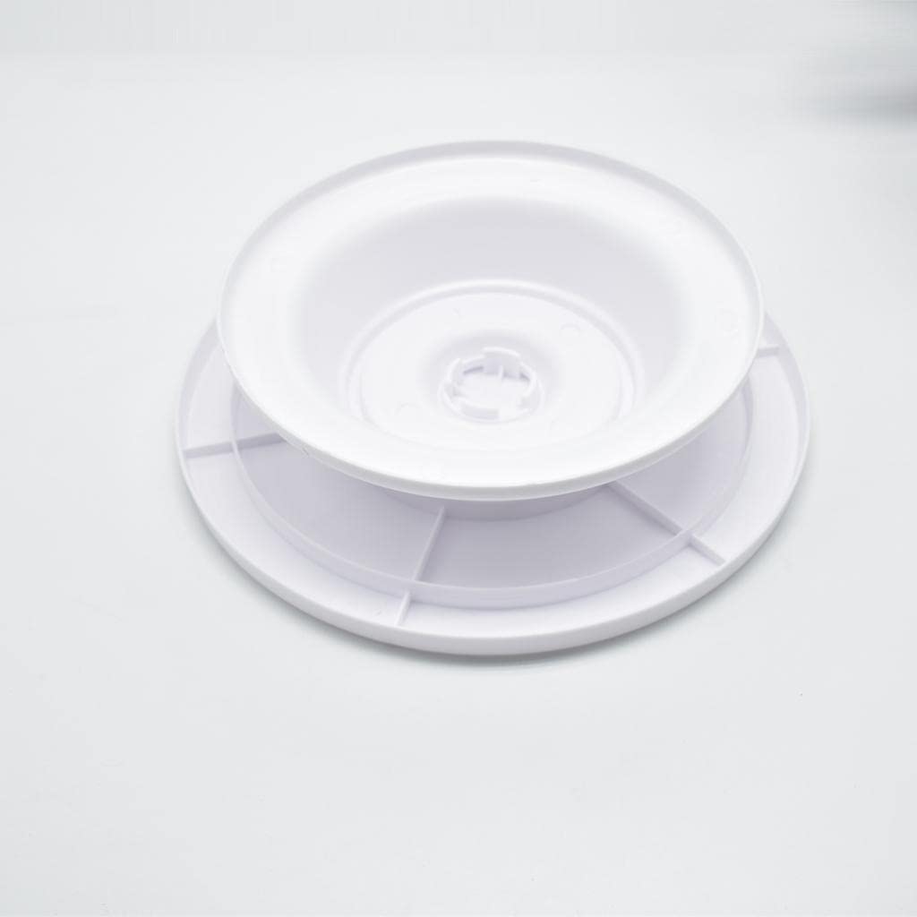 Cake Plates Plastic Pedestal Pastry Cupcake Turnable Stands White 28cm