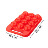 Plastic Egg Carry Tray Holder Carrier Storage Box (12Cavity)