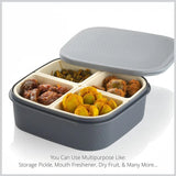 Plastic 4 Sections Multipurpose Dry Fruit /  Chocolates / Mouth Freshener / Sweet Box Set | Serving Tray.