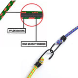 High Strength Elastic Bungee, Shock Cord Cables, Luggage Tying Rope with Hooks