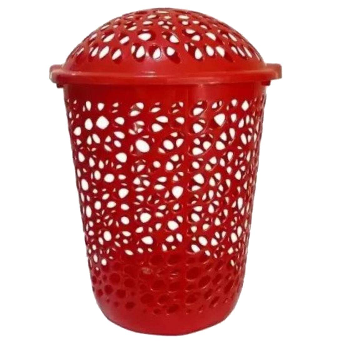 Unbreakable Durable Plastic Laundry Basket With Lid (Big Size) 50ltrs