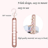 Anti-Skid Plastic 9-Holes Magic Wardrobe Folding Hangers 1 Set (3 PCS)