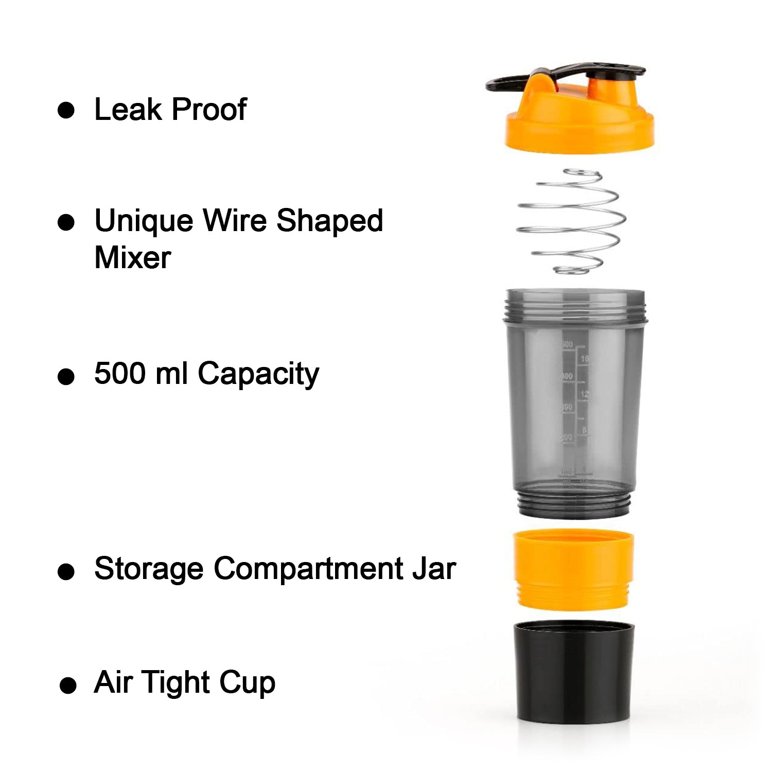 Gym Shaker Bottle & shakers for Protein Shake