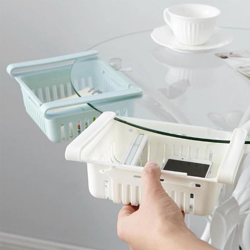 EXPANDABLE ADJUSTABLE MULTIPURPOSE FRIDGE STORAGE BASKET