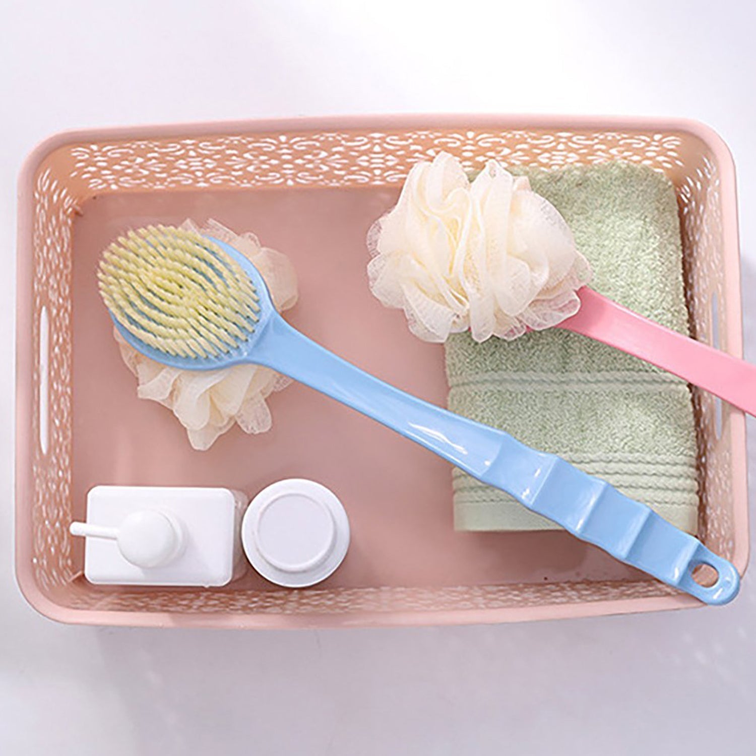 2in1 Bath Brush With Long Handle