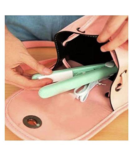 Mini Portable Electronic Hair Straightener and Curler