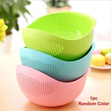 Colander Mixing Bowl Washing Rice, Vegetable and Fruits Drainer Bowl-Size: 21x17x8.5cm